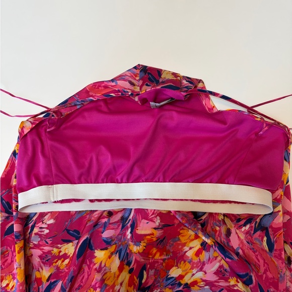 Beautiful Nicole Miller Pink Maxi Dress. Like New. Size L - Picture 9 of 11